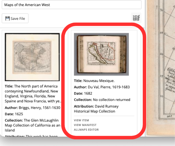 Screenshot of a gallery builder item card