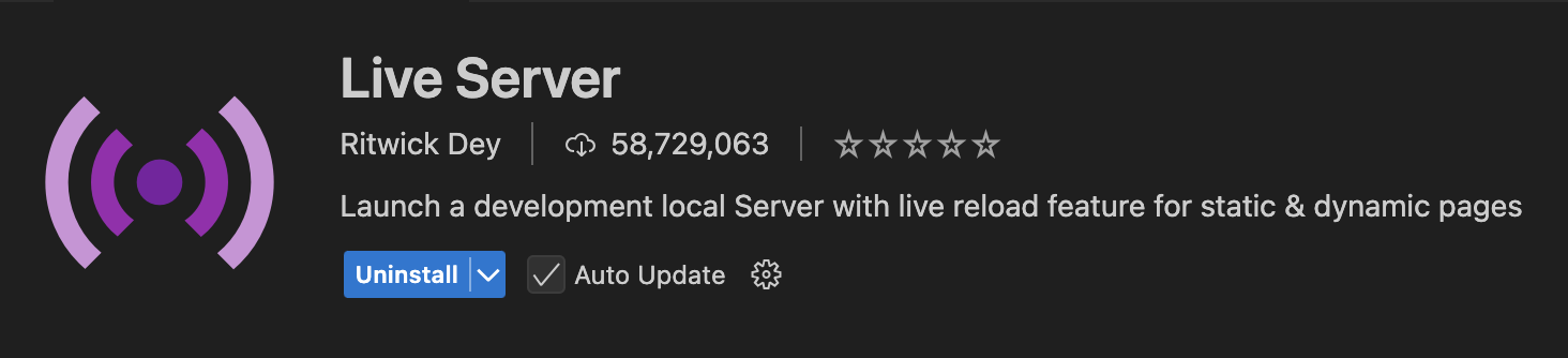 Live Server VS Code Extension