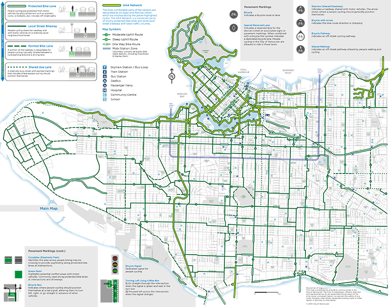 Palo Alto Bicycle Map 2021